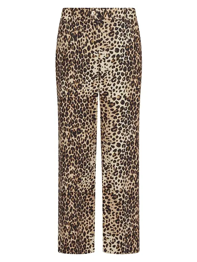 Marella Women's Linen Blend Basketweave Trousers