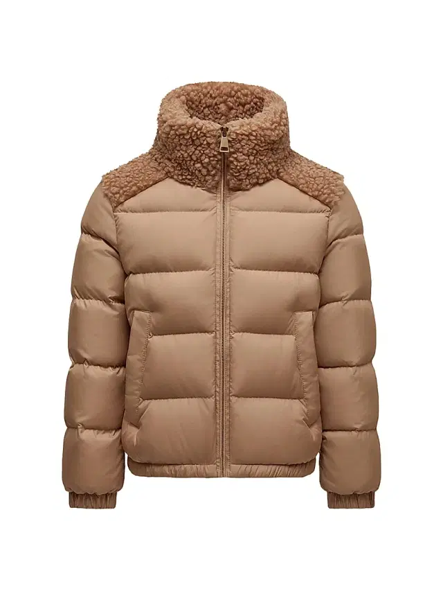 Little Girl's & Girl's Vard Puffer Jacket - Camel Beige