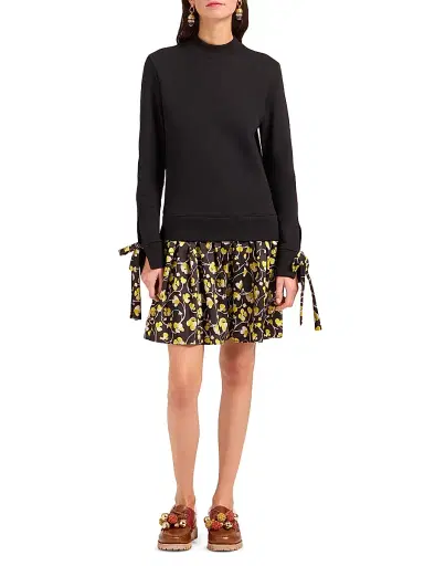 La DoubleJ Women's Sporty Dress - Honeysuckle Black - Size Small | Thumbnail 3