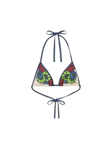 La DoubleJ Women's Bikini Top Placée - Lemuria Placee Pink - Size Large | Thumbnail 1 La DoubleJ Women's Bikini Top Placée - Lemuria Placee Pink - Size Large | Thumbnail 1
