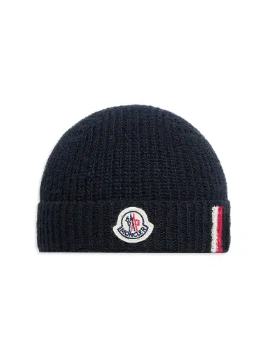 Moncler Baby Boy's & Little Boy's Beanie Hat in Wool | Thumbnail 1 Moncler Baby Boy's & Little Boy's Beanie Hat in Wool | Thumbnail 1