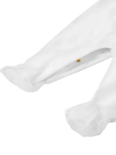 Versace Baby's Safety Pin Logo Footie | Thumbnail 3 Versace Baby's Safety Pin Logo Footie | Thumbnail 3
