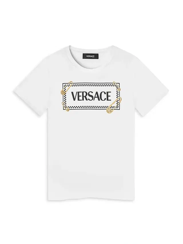 Versace Little Kid's & Kid's 90s Vintage Logo T-Shirt - White