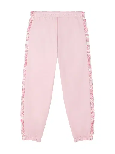 Versace Little Girl's & Girl's Barocco Foulard Fleece Sweatpants - Pink Ivory - Size 8 | Thumbnail 3