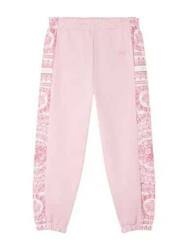 Versace Little Girl's & Girl's Barocco Foulard Fleece Sweatpants - Pink Ivory - Size 8 | Thumbnail 1