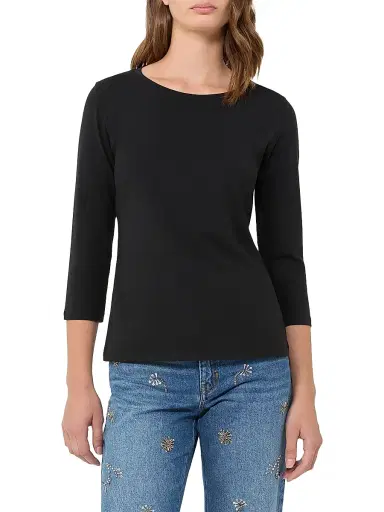 Weekend Max Mara Women's Stretch Cotton T-Shirt - Black - Size Small | Thumbnail 2