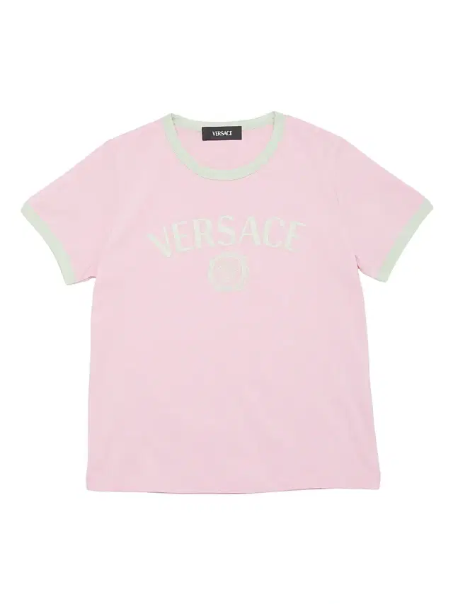 Versace Little Girl's & Girl's Logo Cotton Jersey T-Shirt - Pink Mint