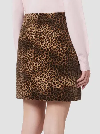 Weekend Max Mara Women's Printed Velvet Mini Skirt - Camel - Size 16 | Thumbnail 3 Weekend Max Mara Women's Printed Velvet Mini Skirt - Camel - Size 16 | Thumbnail 3