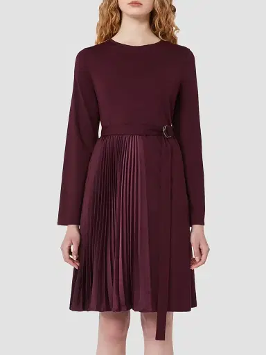Weekend Max Mara Women's Milano Knit Jersey Dress - Bordeaux | Thumbnail 2
