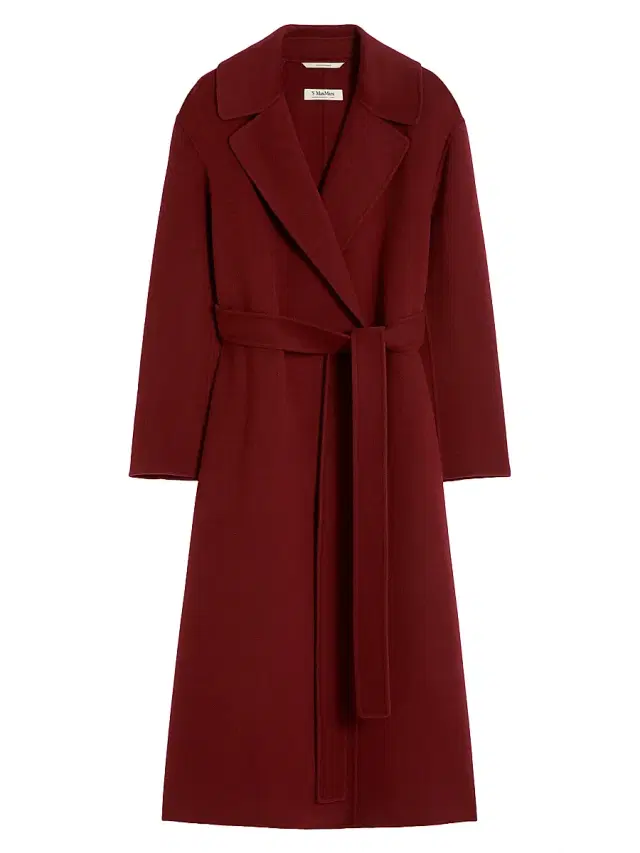 Women's Wool Robe Coat - Raspberry