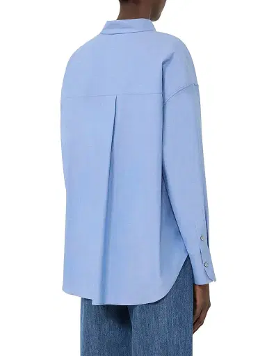 Max Mara Women's Cotton Oxford Shirt - Light Blue - Size 16 | Thumbnail 3