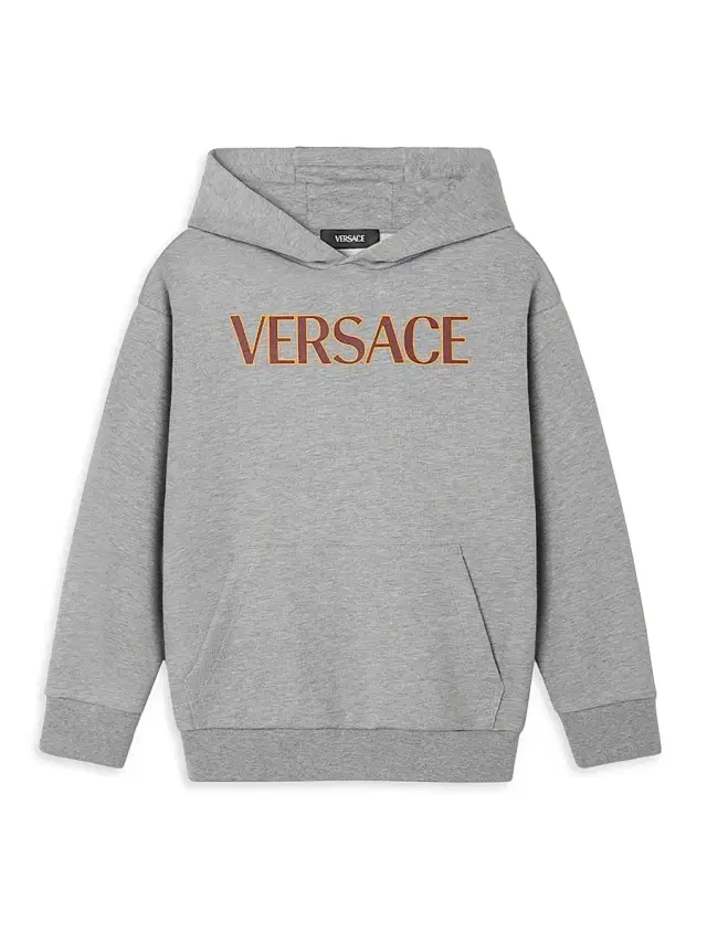 Little Boy''s & Boy's Logo Fleece Hoodie - Grey