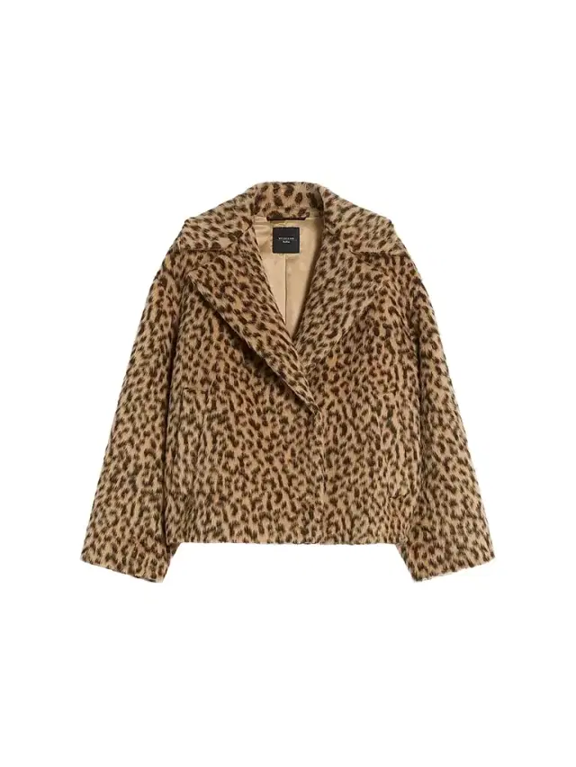 Weekend Max Mara Women's Patterned Wool Blend Pea Coat - Camel