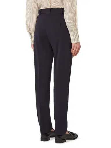 Max Mara Women's Jersey Trousers - Navy - Size 16 | Thumbnail 3 Max Mara Women's Jersey Trousers - Navy - Size 16 | Thumbnail 3