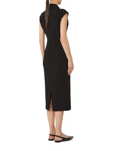 Max Mara Women's Cady Midi Dress - Black - Size 14 | Thumbnail 4 Max Mara Women's Cady Midi Dress - Black - Size 14 | Thumbnail 4