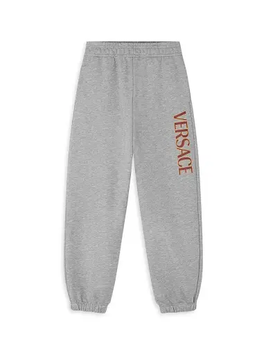 Versace Little Kid's & Kid's Logo Fleece Joggers - Grey - Size 6 | Thumbnail 1 Versace Little Kid's & Kid's Logo Fleece Joggers - Grey - Size 6 | Thumbnail 1