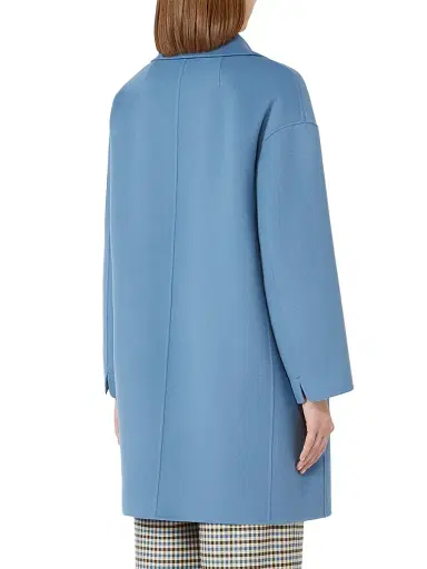 Max Mara Women's Wool Broadcloth Midi Coat | Thumbnail 3 Max Mara Women's Wool Broadcloth Midi Coat | Thumbnail 3