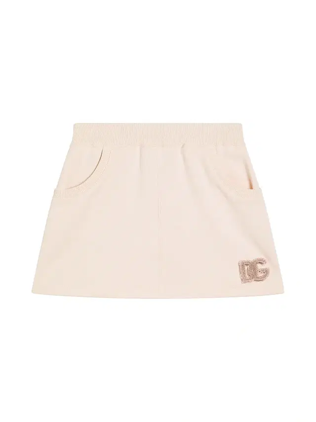 Dolce & Gabbana Little Girl's & Girl's Logo Sequined Fleece Skirt - Rosa Pallido