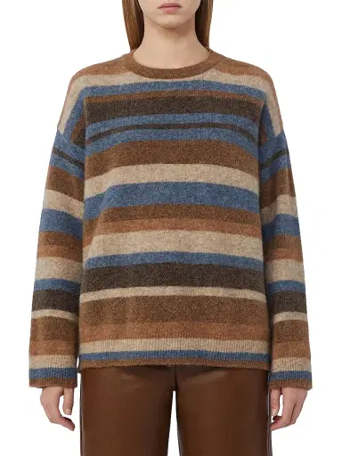 Max Mara Women's Alpaca and Wool Sweater - Beige Multicolor - Size Large | Thumbnail 2 Max Mara Women's Alpaca and Wool Sweater - Beige Multicolor - Size Large | Thumbnail 2