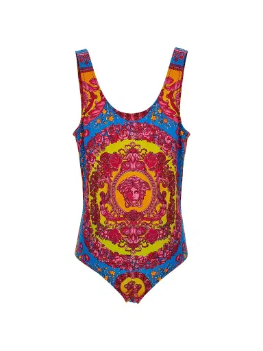 Versace Little Girl's & Girl's Electric Barocco Print One-Piece Swimsuit | Thumbnail 1