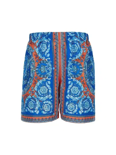 Versace Little Boy's & Boy's Electric Barocco Print Swim Shorts | Thumbnail 1 Versace Little Boy's & Boy's Electric Barocco Print Swim Shorts | Thumbnail 1