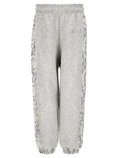 Versace Little Boy's & Boy's Barocco Fleece Sweatpants - Light Grey Melange - Size 8 | Thumbnail 1