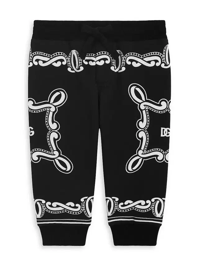 Dolce & Gabbana Baby Boy's Logo Bandana Print Joggers - Bandana 3 Months