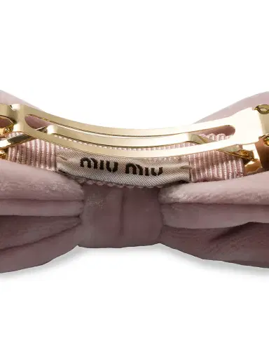 Miu Miu Women's Velvet Hair Clip | Thumbnail 2 Miu Miu Women's Velvet Hair Clip | Thumbnail 2