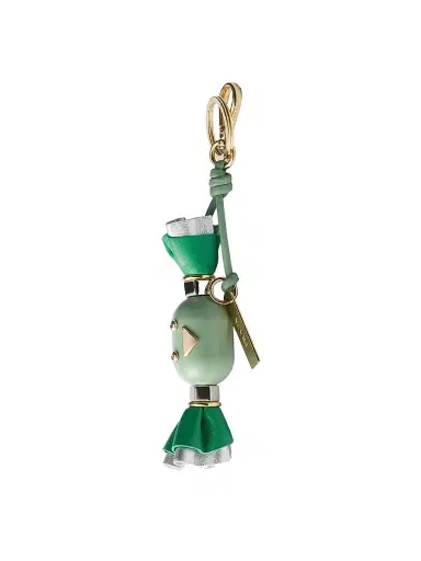 Prada Men's Candy Plexiglas and Leather Key Ring Charm - Multicolored | Thumbnail 2