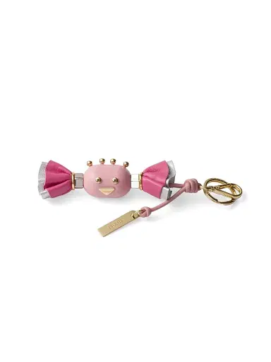 Prada Men's Candy Plexiglas and Leather Key Ring Charm - Multicolored | Thumbnail 3