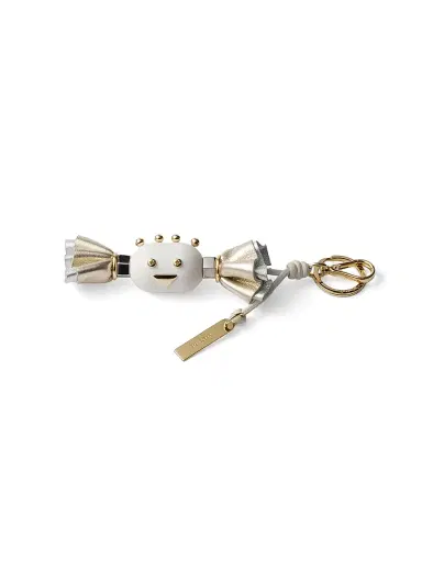Prada Men's Candy Plexiglas and Leather Key Ring Charm - Multicolored | Thumbnail 5
