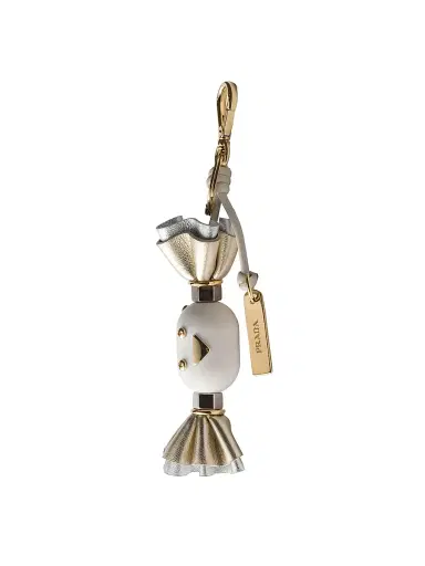 Prada Men's Candy Plexiglas and Leather Key Ring Charm - Multicolored | Thumbnail 8