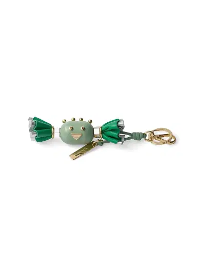 Prada Men's Candy Plexiglas and Leather Key Ring Charm - Multicolored | Thumbnail 1