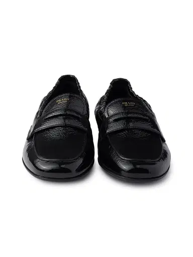 Prada Women's Shuffle Patent Leather Loafers - Black | Thumbnail 4 Prada Women's Shuffle Patent Leather Loafers - Black | Thumbnail 4