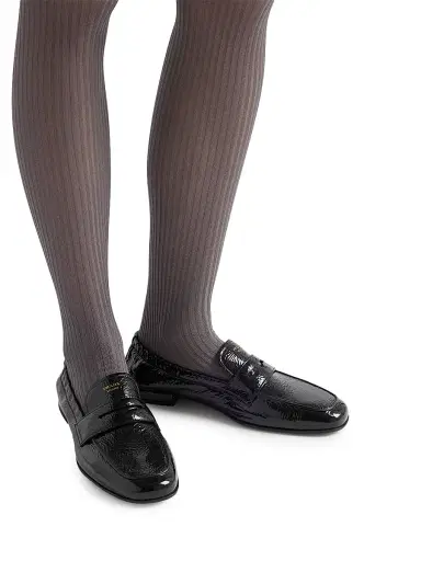 Prada Women's Shuffle Patent Leather Loafers - Black | Thumbnail 6 Prada Women's Shuffle Patent Leather Loafers - Black | Thumbnail 6