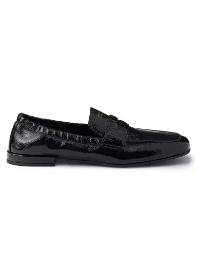 Prada Women's Shuffle Patent Leather Loafers - Black | Thumbnail 1 Prada Women's Shuffle Patent Leather Loafers - Black | Thumbnail 1