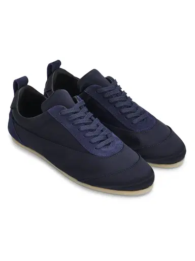 Jil Sander Women's Panelled Satin Low-Top Sneakers - Ink - Size 11 | Thumbnail 2