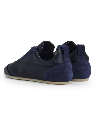 Jil Sander Women's Panelled Satin Low-Top Sneakers - Ink - Size 11 | Thumbnail 3