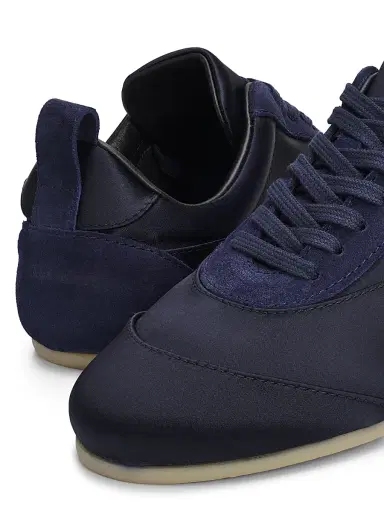 Jil Sander Women's Panelled Satin Low-Top Sneakers - Ink - Size 11 | Thumbnail 6