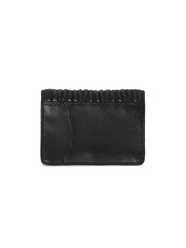 Miu Miu Women's Matelassé Nappa Leather Card Holder - Black | Thumbnail 2