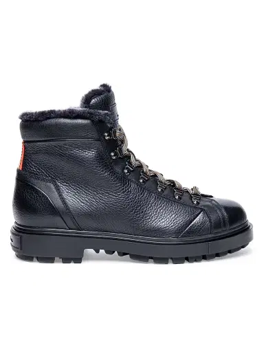 Santoni Men's St. Moritz Shearling-Lined Alpine Boots | Thumbnail 1 Santoni Men's St. Moritz Shearling-Lined Alpine Boots | Thumbnail 1