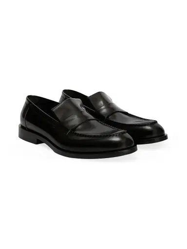 Jil Sander Men's Lattanzi Leather Loafers - Black - Size 12 | Thumbnail 2