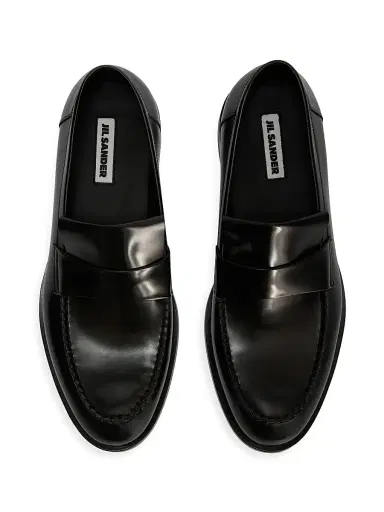 Jil Sander Men's Lattanzi Leather Loafers - Black - Size 12 | Thumbnail 4