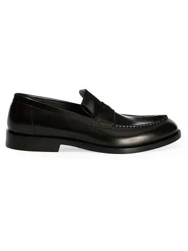 Jil Sander Men's Lattanzi Leather Loafers - Black - Size 12 | Thumbnail 1