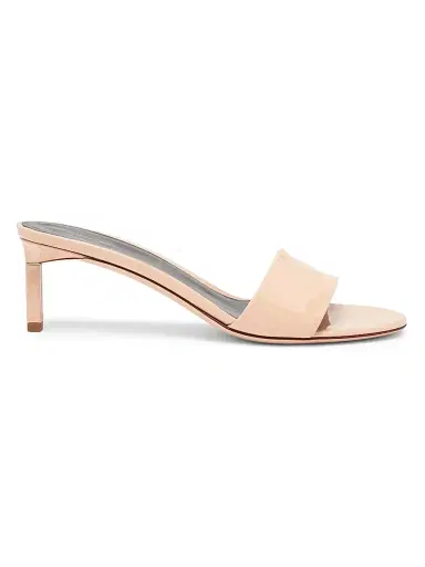 Tom Ford Women's 55MM Patent Leather Kitten-Heel Mules - Beige - Size 12 | Thumbnail 1 Tom Ford Women's 55MM Patent Leather Kitten-Heel Mules - Beige - Size 12 | Thumbnail 1