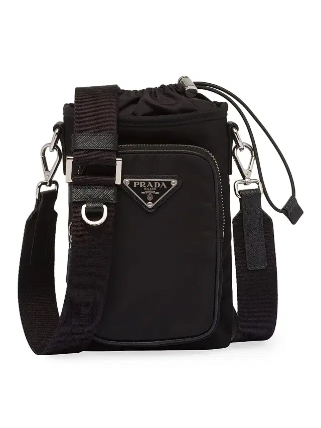 Men's Re-Nylon Smartphone Case - Black