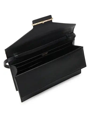 Tom Ford Women's Mini Aube Leather Shoulder Clutch - Black | Thumbnail 4