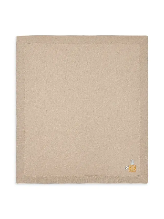 LOEWE Hamster Cashmere Baby Blanket - Beige