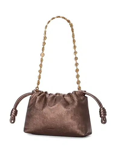 Loewe Women's Mini Flamenco Metallic Leather Clutch | Thumbnail 2 Loewe Women's Mini Flamenco Metallic Leather Clutch | Thumbnail 2