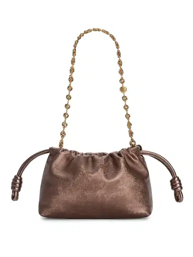 Loewe Women's Mini Flamenco Metallic Leather Clutch | Thumbnail 4 Loewe Women's Mini Flamenco Metallic Leather Clutch | Thumbnail 4